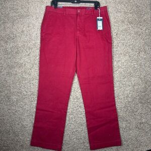 Vineyard Vines Men's Red Slim Fit Breaker Pants Chinos Size 35x30